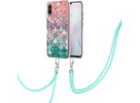 Custodia Con Cinturino Per Xiaomi Redmi 9A, Custodia In Tpu A Fantasia Con Cinturino Regolabile Colorful
