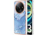 Custodia Per Xiaomi Redmi A3, Custodia In Silicone Tpu A Fantasia, Paraurti Antiurto Azzurro