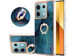 Custodia Per Xiaomi Redmi Note 13 5G, Custodia Protettiva In Silicone Tpu A Fantasia Con Supporto Ad Anello Verde Scuro