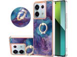 Custodia Per Xiaomi Redmi Note 13 Pro 5G, Custodia Protettiva In Silicone Tpu A Fantasia Con Supporto Ad Anello Blu Scuro