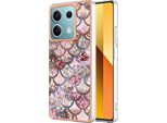 Custodia Per Xiaomi Redmi Note 13 5G, Custodia In Silicone Tpu Antiurto A Fantasia Caffè