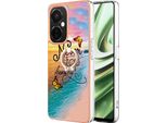 Custodia Per Oneplus Nord Ce 3 Lite / Nord N30, Custodia Protettiva In Silicone Tpu A Fantasia Con Supporto Ad Anello Oro