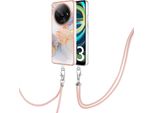 Custodia Con Cinturino Per Xiaomi Redmi A3, Custodia In Tpu A Fantasia Con Cinturino Regolabile Grigio