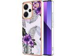 Custodia Per Xiaomi Redmi Note 13 Pro+ 5G, Custodia In Silicone Tpu Antiurto A Fantasia Purple