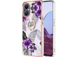 Custodia Per Oneplus Nord N20 5G, Custodia Protettiva In Silicone Tpu A Fantasia Con Supporto Ad Anello Viola