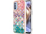 Custodia Per Motorola Moto G31 / G41, Cassa Paraurti In Silicone Tpu Antiurto A Fantasia Colorful
