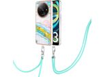 Custodia Con Cinturino Per Xiaomi Redmi A3, Paraurti In Tpu Morbido, Custodia Protettiva, Con Cinturino Regolabile Turchese