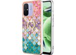 Custodia Per Xiaomi Redmi 12C/Redmi 11A, Custodia Protettiva In Silicone Tpu A Fantasia Con Supporto Ad Anello Colorato