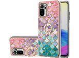 Custodia Per Xiaomi Redmi Note 10 4G/Note 10S, Custodia Protettiva In Silicone Tpu A Fantasia Con Supporto Ad Anello Colorato