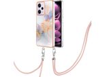 Custodia Con Cinturino Per Xiaomi Poco X5 Pro/Redmi Note 12 Pro 5G, Custodia In Tpu A Fantasia Con Cinturino Regolabile Grigio