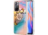 Custodia Per Xiaomi Redmi Note 11 5G, Custodia Protettiva In Silicone Tpu A Fantasia Con Supporto Ad Anello Oro