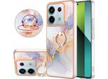 Custodia Per Xiaomi Redmi Note 13 Pro 5G, Custodia Protettiva In Silicone Tpu A Fantasia Con Supporto Ad Anello Grigio