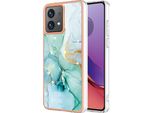 Custodia Per Motorola Moto G84, Sottile Marmo Antiurto Morbido Tpu Paraurti Verde