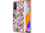 Custodia Per Xiaomi Redmi Note 11 Pro 5G/4G, Custodia Protettiva In Silicone Tpu A Fantasia Con Supporto Ad Anello Caffè