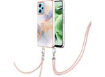 Custodia Con Cinturino Per Xiaomi Poco X5 /Redmi Note 12 5G, Custodia In Tpu A Fantasia Con Cinturino Regolabile Grigio