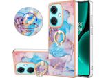 Custodia Per Oneplus Nord CE3, Custodia Protettiva In Silicone Tpu A Fantasia Con Supporto Ad Anello Blu