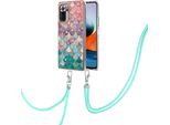 Custodia Con Cinturino Per Xiaomi Redmi Note 10 Pro/10 Pro Max, Custodia In Tpu A Fantasia Con Cinturino Regolabile Colorato