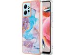 Custodia Per Xiaomi Redmi Note 12 4G, Custodia In Silicone Tpu Antiurto A Fantasia, Blu