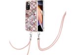 Custodia Con Cinturino Per Xiaomi Redmi Note 11 5G, Custodia In Tpu A Fantasia Con Cinturino Regolabile Caffè