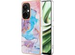 Custodia Per Oneplus Nord Ce 3 Lite / Nord N30, Cassa Paraurti In Silicone Tpu Antiurto A Fantasia Blu