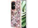 Custodia Per Oneplus Nord Ce 3 Lite / Nord N30, Custodia Protettiva In Silicone Tpu A Fantasia Con Supporto Ad Anello Caffè