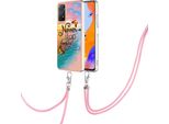 Custodia Con Cinturino Per Xiaomi Redmi Note 11 Pro 5G/4G, Custodia In Tpu A Fantasia Con Cinturino Regolabile Oro