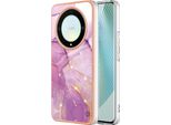 Custodia Per Honor X9A/Magic5 Lite, Sottile Marmo Antiurto Morbido Tpu Paraurti Rosa