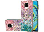Custodia Per Xiaomi Redmi Note 9S/9 Pro/9 Pro Max, Custodia Protettiva In Silicone Tpu A Fantasia Con Supporto Ad Anello Colorato