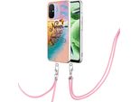 Custodia Con Cinturino Per Xiaomi Redmi 12C, Custodia In Tpu A Fantasia Con Cinturino Regolabile Oro