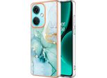Custodia Per Oneplus Nord CE3, Sottile Marmo Antiurto Morbido Tpu Paraurti Verde