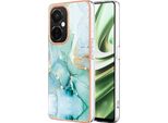 Custodia Per Oneplus Nord Ce 3 Lite /Nord N30, Sottile Marmo Antiurto Morbido Tpu Paraurti Verde