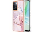 Custodia Per Oneplus Nord N300, Sottile Marmo Antiurto Morbido Tpu Custodia Paraurti Rose Gold