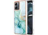 Custodia Per Motorola Moto G14, Sottile Marmo Antiurto Morbido Tpu Paraurti Verde