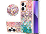 Custodia Per Xiaomi Redmi Note 13 Pro+ 5G, Custodia Protettiva In Silicone Tpu A Fantasia Con Supporto Ad Anello Colorato
