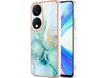 Custodia Per Honor X7B, Sottile Marmo Antiurto Morbido Tpu Paraurti Verde