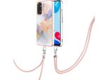 Custodia Con Cinturino Per Xiaomi Redmi Note 11 4G/Note 11S, Custodia In Tpu A Fantasia Con Cinturino Regolabile Grigio