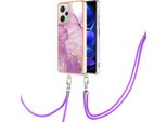 Custodia Con Cinturino Per Xiaomi Redmi Note 12 Pro+, Paraurti In Tpu Morbido, Custodia Protettiva, Con Cinturino Regolabile Rosa