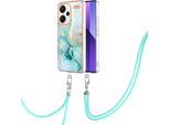 Custodia Con Cinturino Per Xiaomi Redmi Note 13 Pro+ 5G, Paraurti In Tpu Morbido, Custodia Protettiva, Con Cinturino Regolabile Verde
