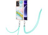 Custodia Con Cinturino Per Xiaomi Poco F5 /Redmi Note 12 Turbo, Paraurti In Tpu Morbido, Custodia Protettiva, Con Cinturino Regolabile Turchese