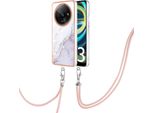 Custodia Con Cinturino Per Xiaomi Redmi A3, Paraurti In Tpu Morbido, Custodia Protettiva, Con Cinturino Regolabile Bianco