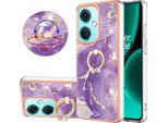 Custodia In Marmo Per Oneplus Nord CE3, Custodia Protettiva In Silicone Tpu Con Supporto Ad Anello Colorato