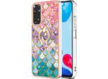 Custodia Per Xiaomi Redmi Note 11 4G/Note 11S, Custodia Protettiva In Silicone Tpu A Fantasia Con Supporto Ad Anello Colorato