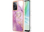 Custodia Marble Per Oneplus Nord N300, Custodia Protettiva In Silicone Tpu Con Supporto Ad Anello Viola