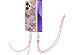 Custodia Con Cinturino Per Xiaomi Redmi Note 13 Pro+ 5G, Custodia In Tpu A Fantasia Con Cinturino Regolabile Caffè