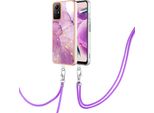 Custodia Con Cinturino Per Xiaomi Redmi Note 12S, Paraurti In Tpu Morbido, Custodia Protettiva, Con Cinturino Regolabile Rosa