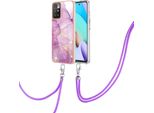 Custodia Con Cinturino Per Xiaomi Redmi 10, Paraurti In Tpu Morbido, Custodia Protettiva, Con Cinturino Regolabile Rosa