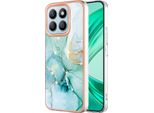 Custodia Per Honor X8B, Sottile Marmo Antiurto Morbido Tpu Paraurti Verde