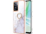 Custodia Marble Per Oneplus Nord N300, Custodia Protettiva In Silicone Tpu Con Supporto Ad Anello Gold