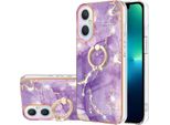 Custodia In Marmo Per Oneplus Nord N20 5G, Custodia Protettiva In Silicone Tpu Con Supporto Ad Anello Colorato