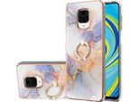 Custodia Per Xiaomi Redmi Note 9S/9 Pro/9 Pro Max, Custodia Protettiva In Silicone Tpu A Fantasia Con Supporto Ad Anello Grigio